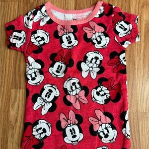 Disney Minnie Mouse Pink and Black Kids Shirt